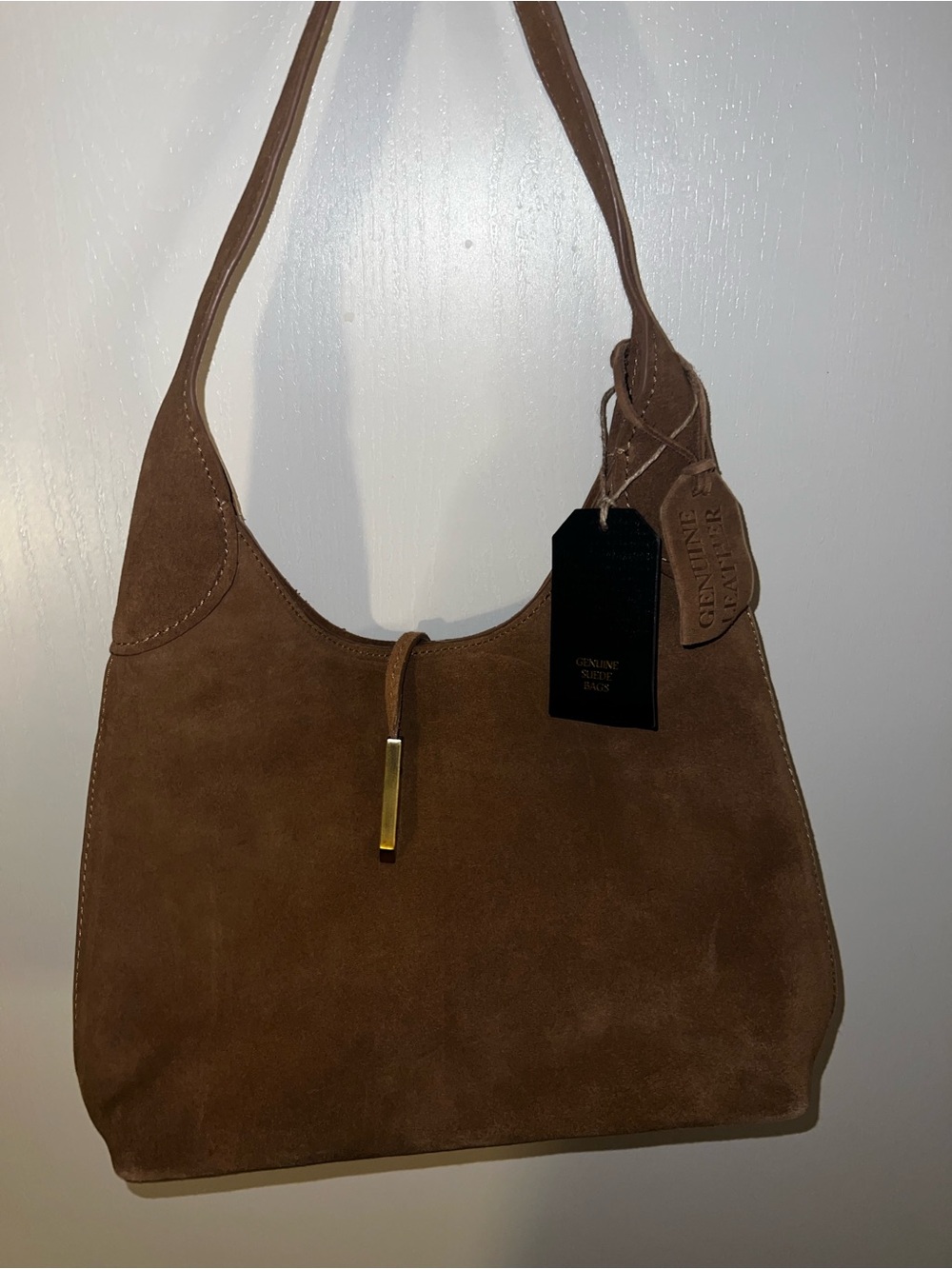 Italian leather suede bag
